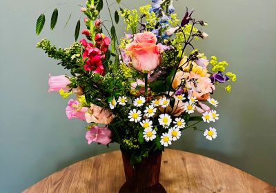 Vaasje met bloemen